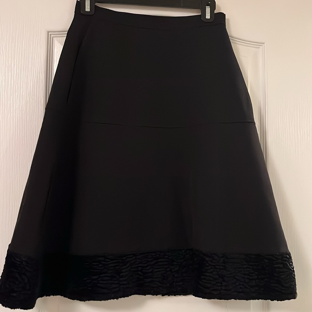Jill Sander black aline skirt
